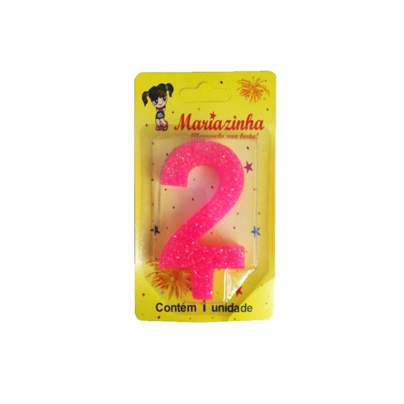 MARIAZINHA VELA SUPER BRILHO N2 AZUL 1UN