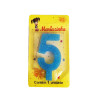 MARIAZINHA VELA SUPER BRILHO N5 AZUL 1UN
