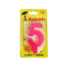 MARIAZINHA VELA SUPER BRILHO N5 ROSA 1UN