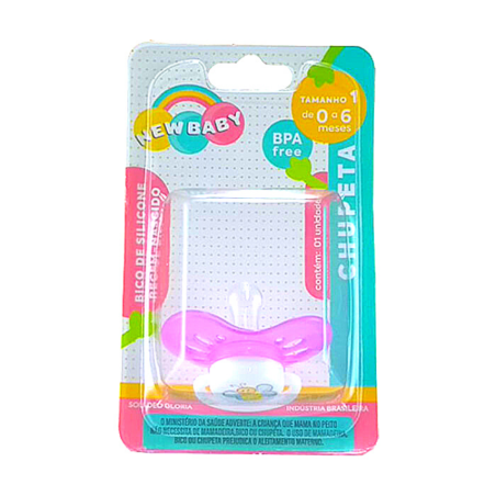 CHUPETA DE SILICONE C/1 UNID 127/D/98704 NEW BABY