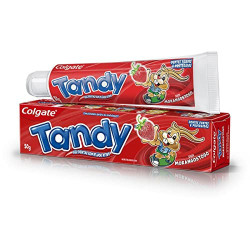 GEL DENTAL INFANTIL COM FLÚOR MORANGOSTOSO COLGATE TANDY CAIXA 50G