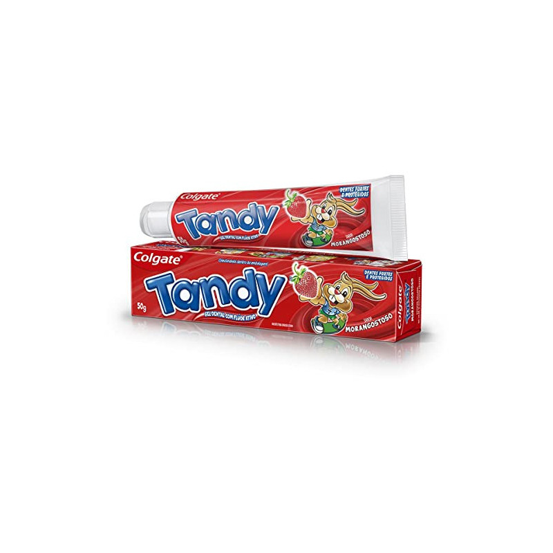 GEL DENTAL INFANTIL COM FLÚOR MORANGOSTOSO COLGATE TANDY CAIXA 50G