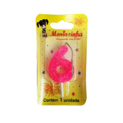 MARIAZINHA VELA BRILHINHO N6 ROSA 1UN