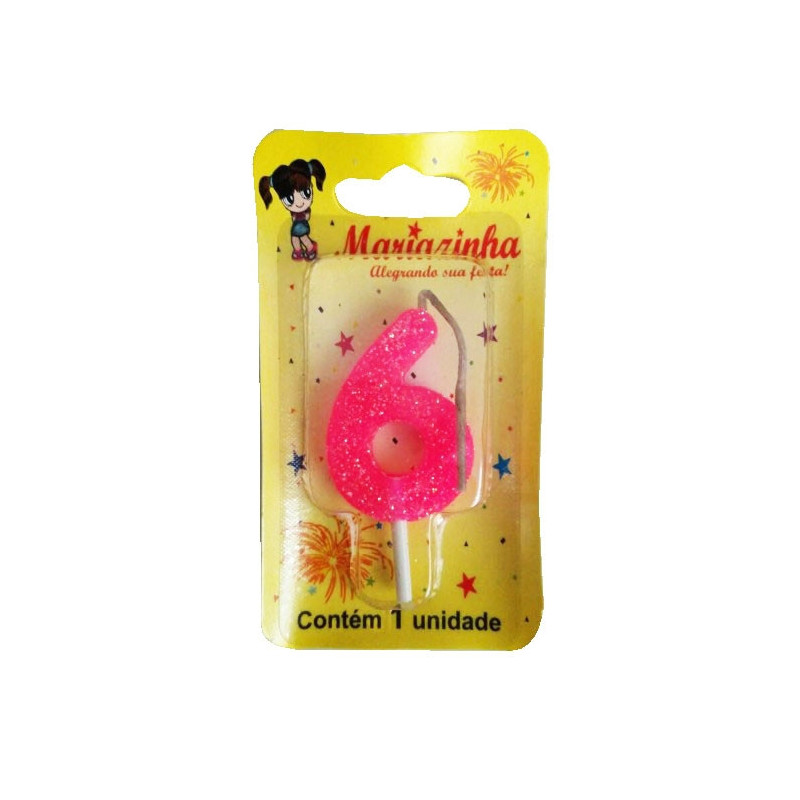 MARIAZINHA VELA BRILHINHO N6 ROSA 1UN