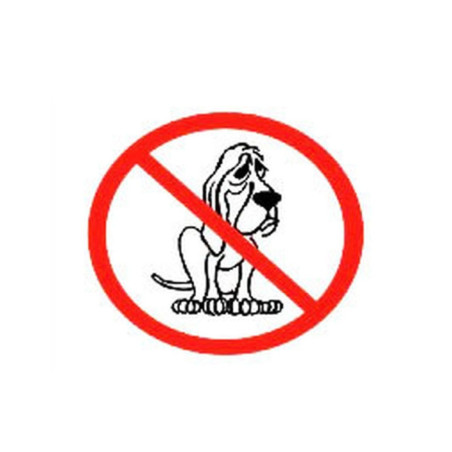 PLACA ADES PROIB ANIMAIS 15X14 REFS251 JA
