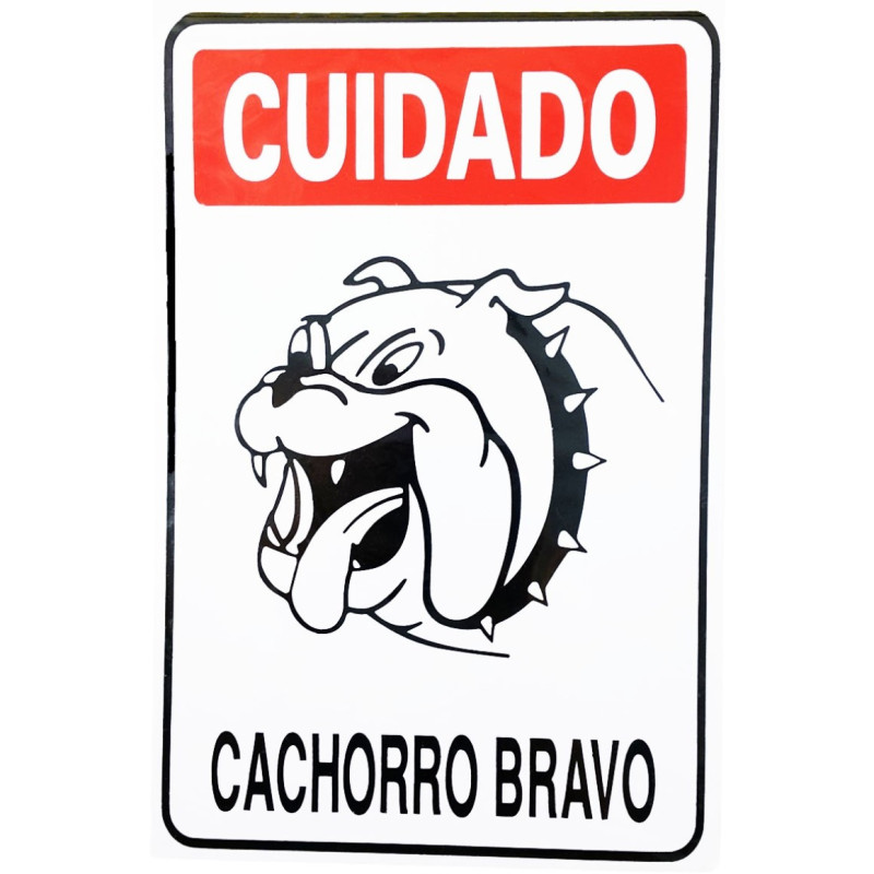 PLÁCA CACHORRO BRAVO 20X30 REFP6 JA