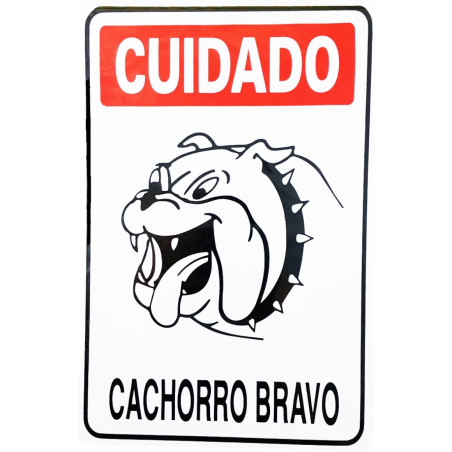 PLÁCA CACHORRO BRAVO 20X30 REFP6 JA