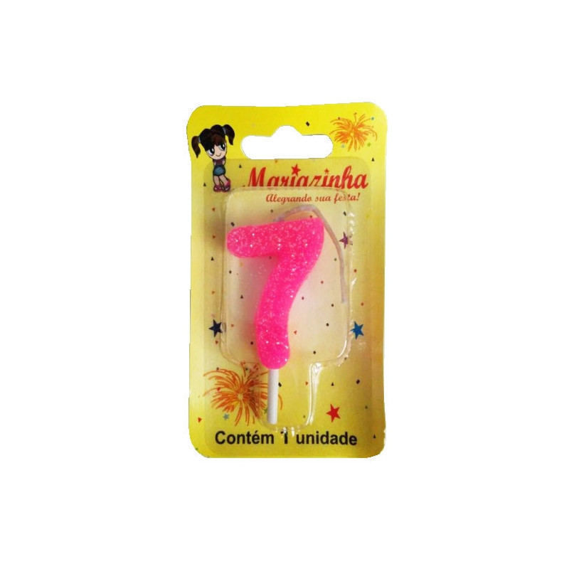MARIAZINHA VELA BRILHINHO N7 ROSA 1UN