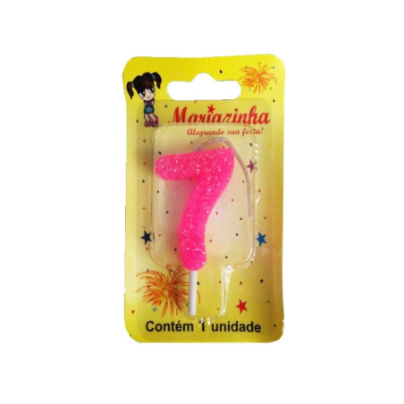 MARIAZINHA VELA BRILHINHO N7 ROSA 1UN