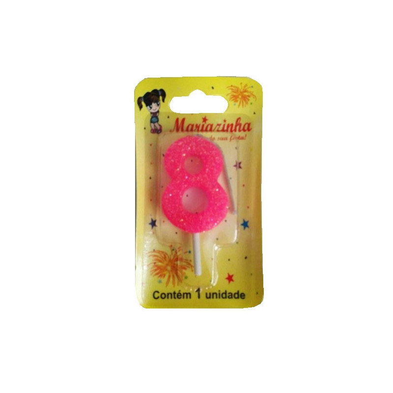 MARIAZINHA VELA BRILHINHO N8 ROSA 1UN