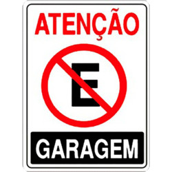 PLÁCA GARAGEM 20X30 REFP4 JA