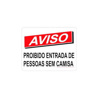 PLÁCA PROIB ENT SEM CAMISA 20X30 REFP37 JA