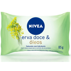 SABONETE BARRA HIDRATANTE ERVA-DOCE & ÓLEOS NIVEA FLOW PACK 85G