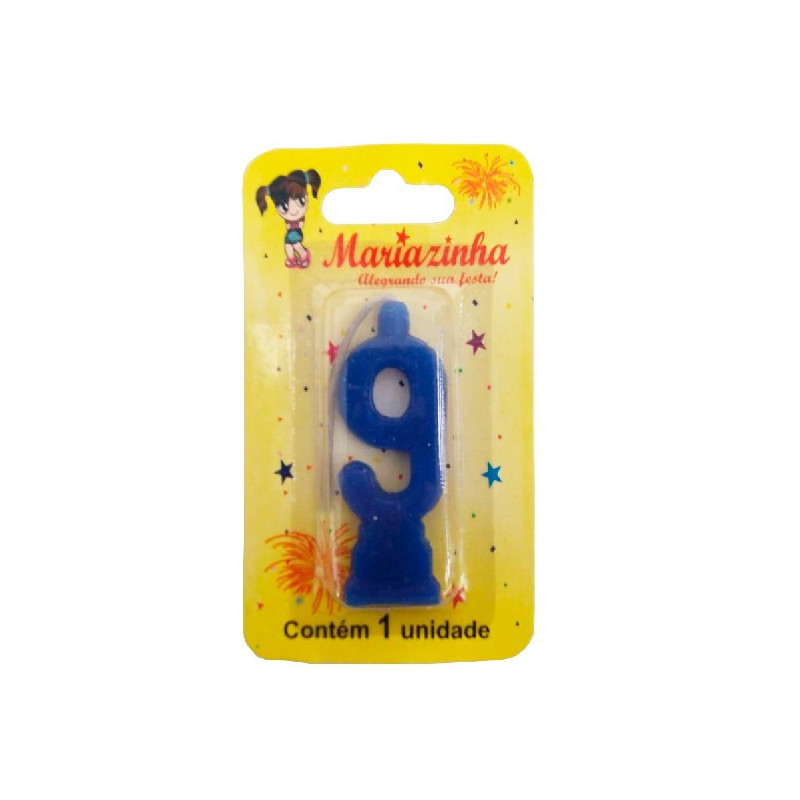 MARIAZINHA VELA COMUM N9 AZUL 1UN