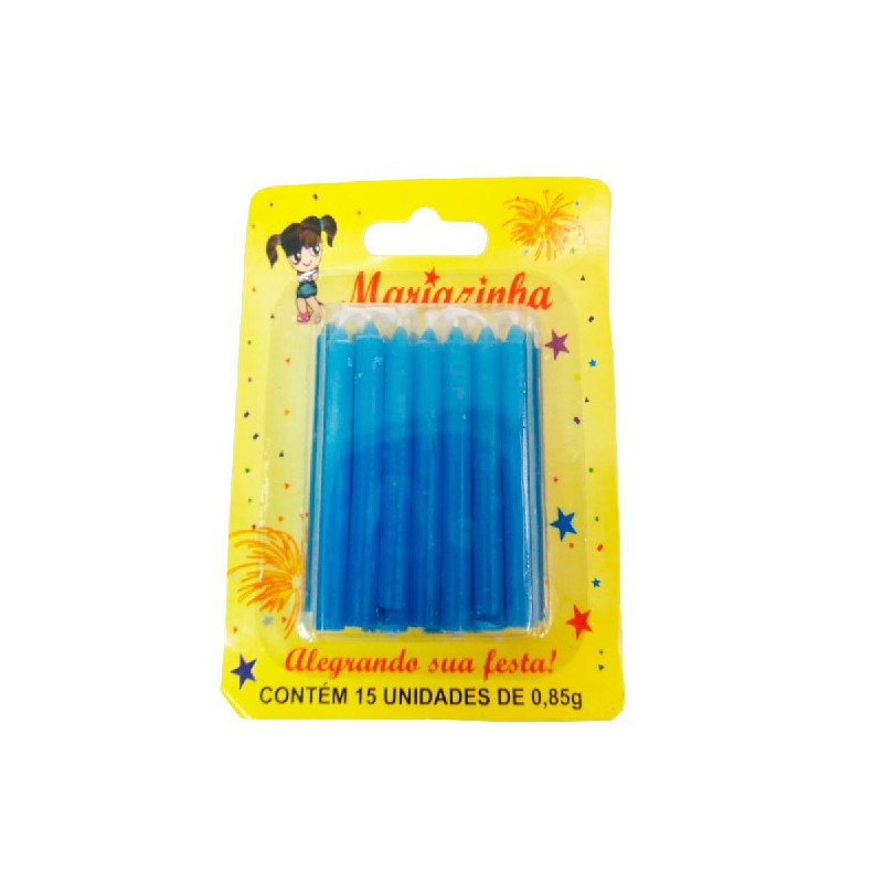 MARIAZINHA VELA PALITO AZUL C/15