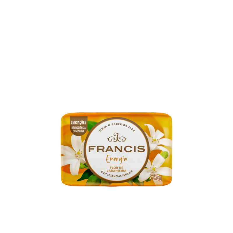 SABONETE BARRA FLOR DE LARANJEIRA FRANCIS ENERGIA ENVOLTÓRIO 85G