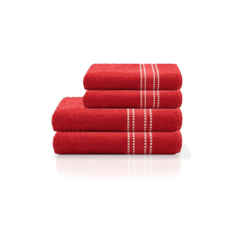 TOALHA LINEA P/BANHO VERMELHO 62X120 R5023