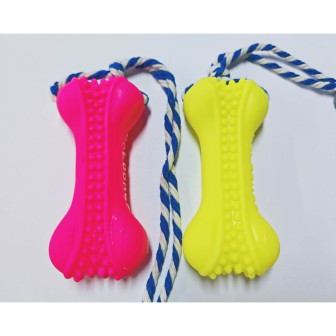 BRINQUEDO BORRACHA OSSO COM CORDA ZN0049