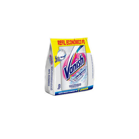 TIRA-MANCHAS PÓ ROUPAS BRANCAS VANISH OXI ACTION CRYSTAL WHITE PACOTE 400G REFIL ECONÔMICO