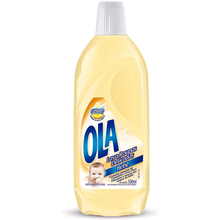 LAVA-ROUPAS LÍQUIDO OLA BEBÊ FRASCO 500ML