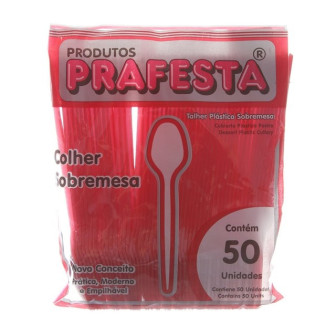 PRAFESTA TALHER SOBREMESA C/50UN VERMELHA RF9981
