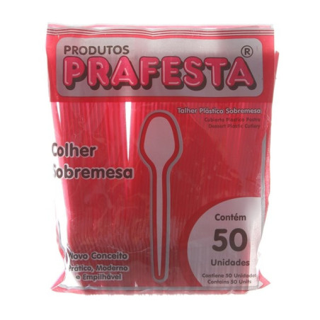 PRAFESTA TALHER SOBREMESA C/50UN VERMELHA RF9981