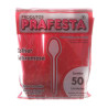 PRAFESTA TALHER SOBREMESA C/50UN VERMELHA RF9981