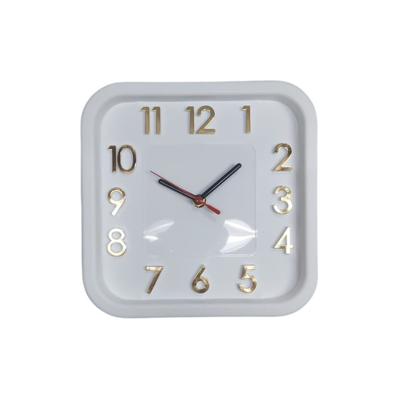 RELOGIO DE PAREDE SIGMA QUADRADO 3D REF. PHR063 PLASHOME