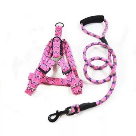 GUIA E PEITORAL 0,8CM PARA PETS ZN0059
