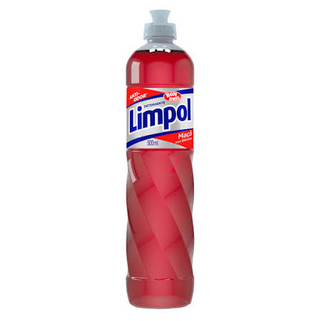DETERGENTE LÍQUIDO MAÇÃ LIMPOL SQUEEZE 500ML