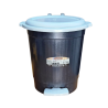 LIXEIRA PRETA COM PEDAL 7 L REF. 83 PLASMOTTA