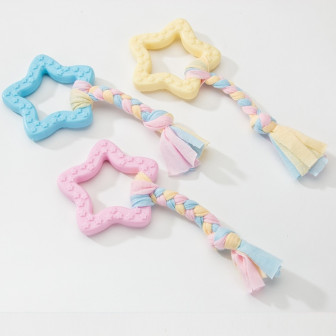 BRINQUEDO BORRACHA ESTRELA COM CORDA ZN 0873