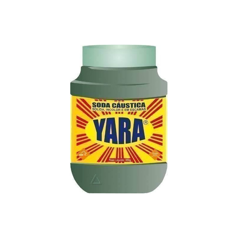 SODA CAUST YARA POTE 12X | SOSA CAUSTICA - 1KG - YARA