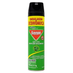 INSETICIDA AEROSSOL AÇÃO TOTAL BAYGON FRASCO 360ML SPRAY EMBALAGEM ECONÔMICA