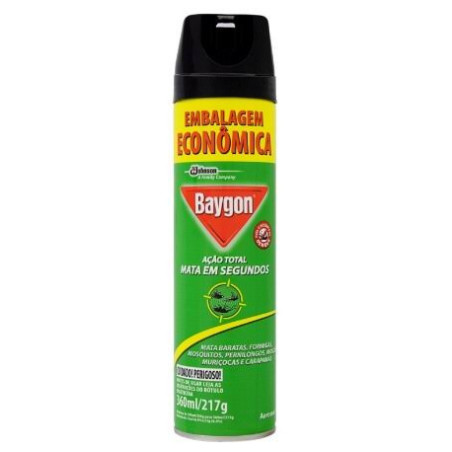 INSETICIDA AEROSSOL AÇÃO TOTAL BAYGON FRASCO 360ML SPRAY EMBALAGEM ECONÔMICA