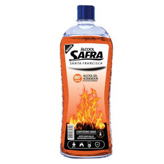 ALCOOL GEL SAFRA P/ACENDER 80 500g