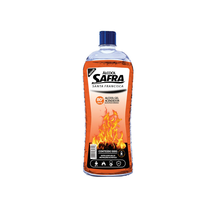 ALCOOL GEL SAFRA P/ACENDER 80 500g