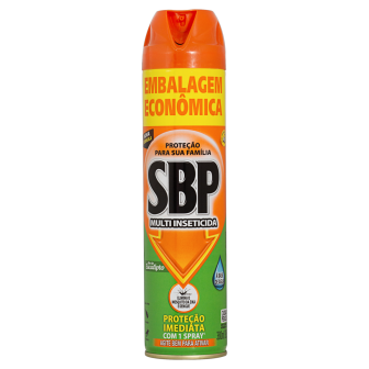 MULTI-INSETICIDA AEROSSOL À BASE DE ÁGUA ÓLEO DE EUCALIPTO SBP FRASCO 380ML SPRAY EMBALAGEM ECONÔMICA