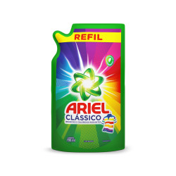 LAVA-ROUPAS LÍQUIDO ROUPAS BRANCAS E COLORIDAS ARIEL CORES RADIANTES SACHÊ 700ML EMBALAGEM ECONÔMICA
