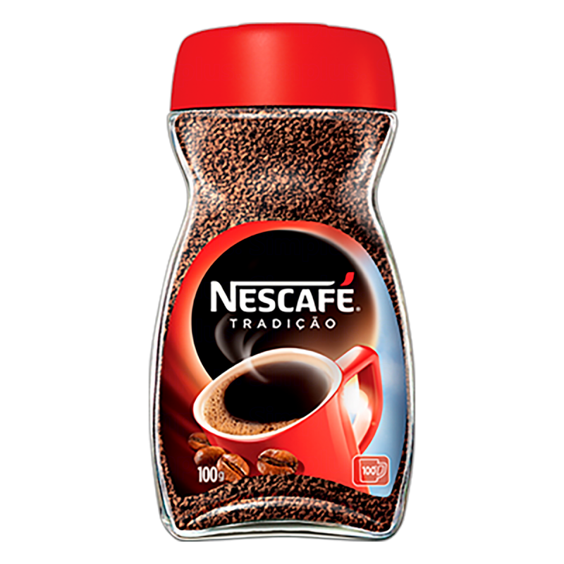 CAFÉ SOLÚVEL GRANULADO FORTE NESCAFÉ TRADIÇÃO VIDRO 100G