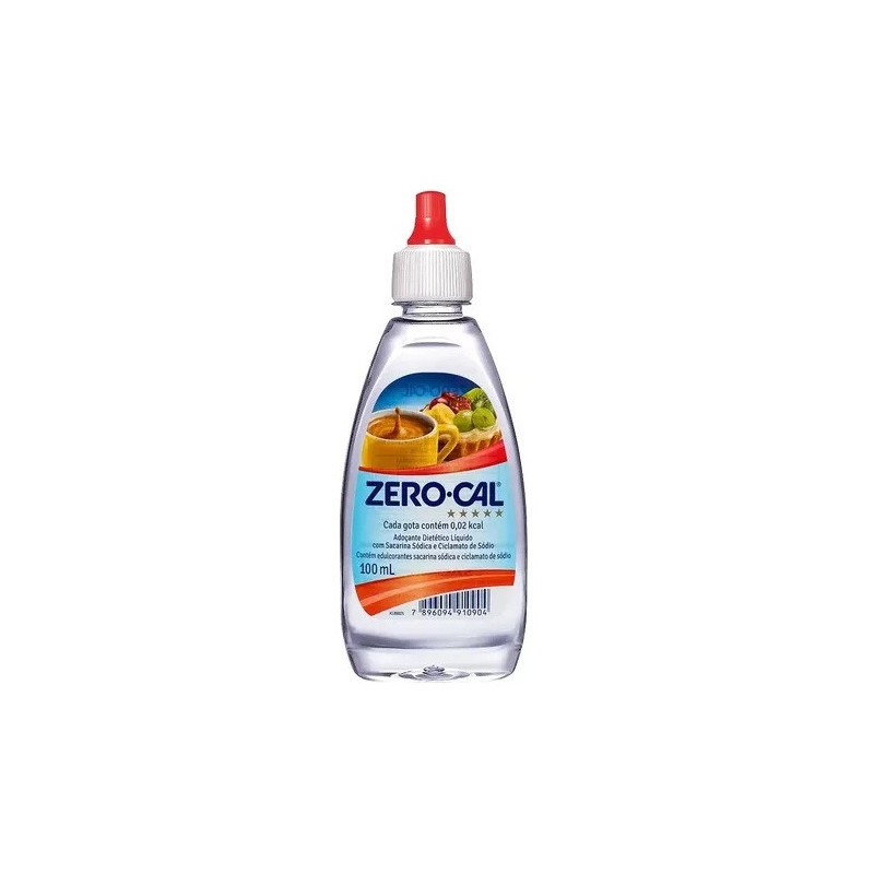 ADOÇANTE LÍQUIDO SACARINA ZERO CAL FRASCO 100ML