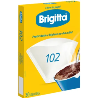 FILTRO DE PAPEL BRIGITTA 102 CAIXA 30 UNIDADES
