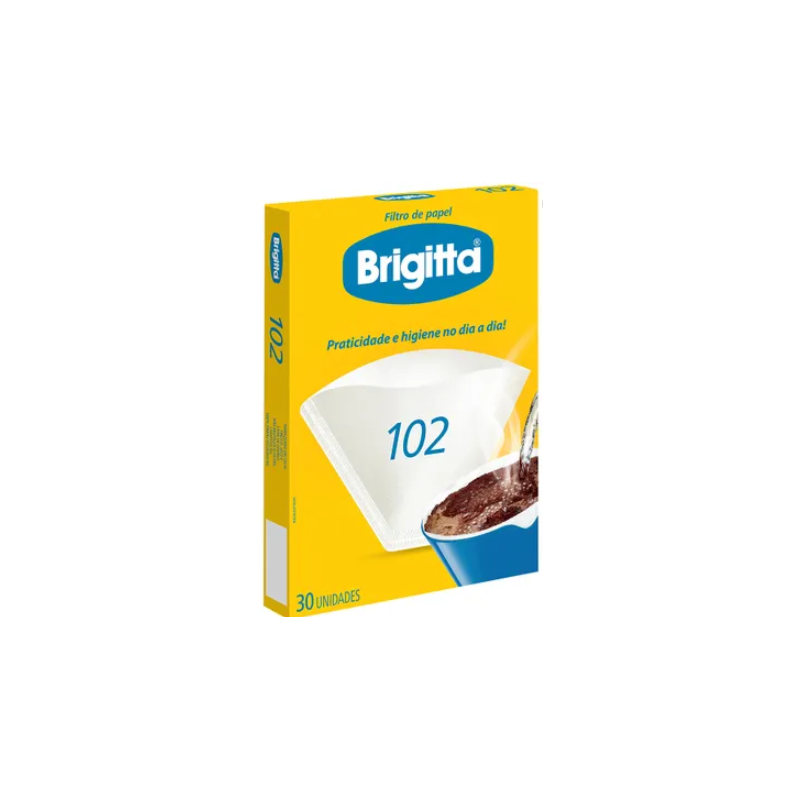 FILTRO DE PAPEL BRIGITTA 102 CAIXA 30 UNIDADES