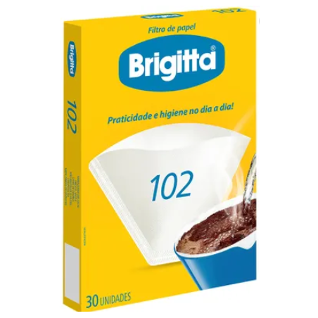 FILTRO DE PAPEL BRIGITTA 102 CAIXA 30 UNIDADES