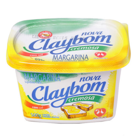 MARGARINA CREMOSA COM SAL E CREME DE LEITE CLAYBOM POTE 500G