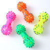 BRINQUEDO DE BORRACHA HALTERES COM BOLINHAS ZN0091