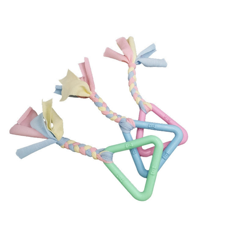 EM BRINQUEDO BORRACHA TRIANGULO COM CORDA ZN 0883