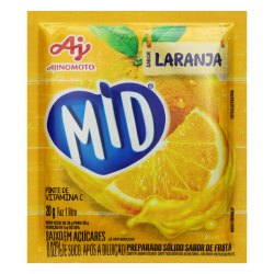 REFRESCO EM PÓ LARANJA MID PACOTE 20G