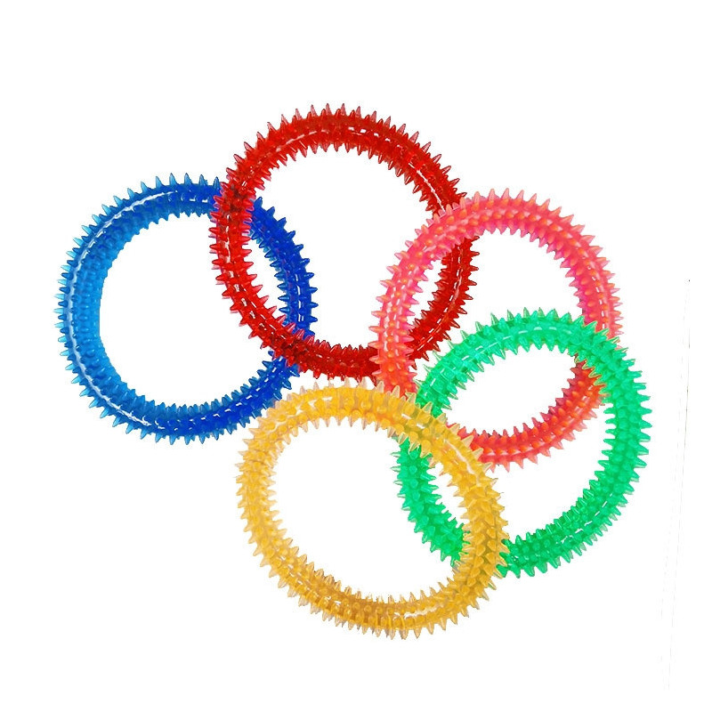 BRINQUEDO BORRACHA CIRCULO DENTADO PEQUENO 9,5CM ZN 0868