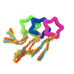 EM BRINQUEDO BORRACHA ESTRELAR COM CORDA ZN 0858